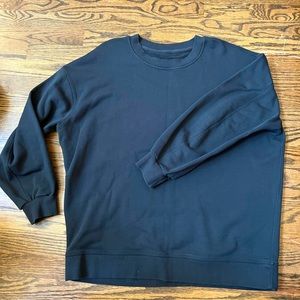 Black Lululemon Perfectly Oversized Crew